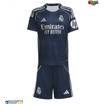 Otroški Nogometni dresi Real Madrid Brahim Diaz #21 Gostujoči 2025-26 Kratek Rokav (+ Kratke hlače)